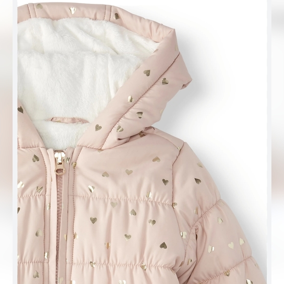 BABY PINK PUFFER JACKET - Picture 2 of 7